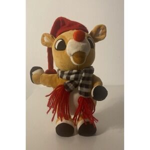 Gemmy Rudolph The Red Nosed Reindeer Animated Musical Plush Stuffed Animal Toy